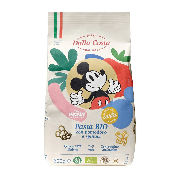 Organicwhitewheattomatoandspinachmickeymousepasta